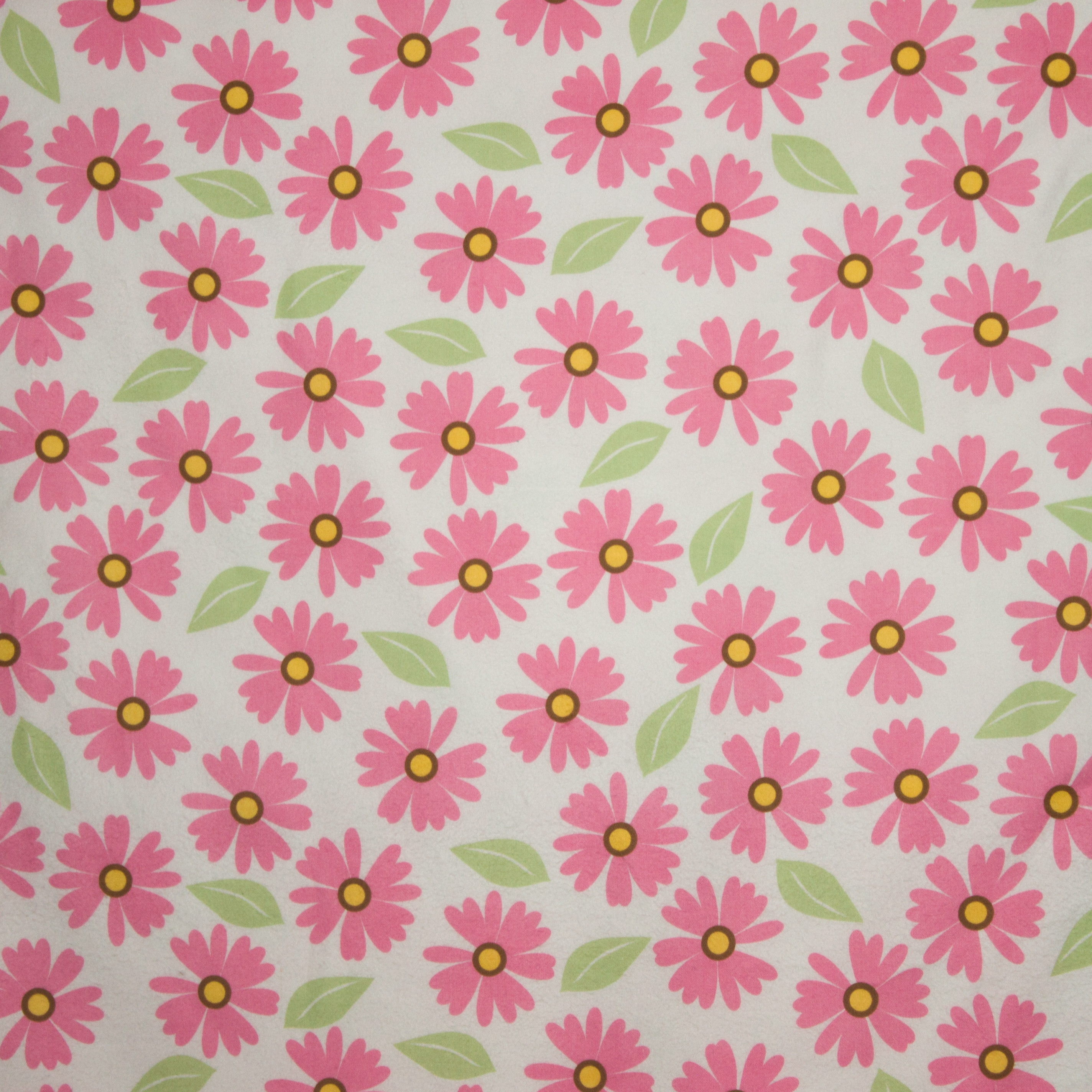 Flanel met grote bloem en blad